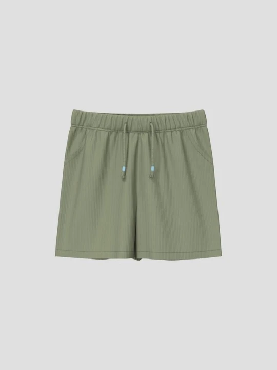 Zdjęcie produktu Spodenki unisex wykonane z bawełnianego ściągacza s.Oliver oliwkowy