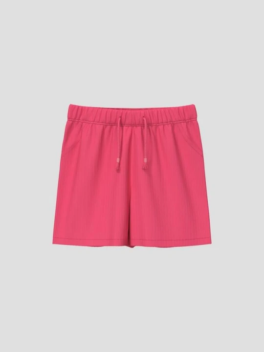Zdjęcie produktu Spodenki unisex wykonane z bawełnianego ściągacza s.Oliver różowy