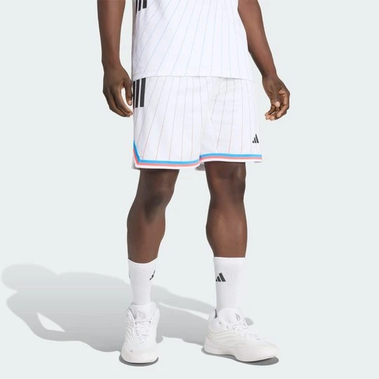 Zdjęcie produktu Spodenki wyjazdowe Paris Basketball Adidas biały