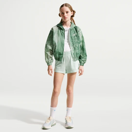 Zdjęcie produktu Spodenki z dżerseju dla dużych dzieci (dziewcząt) Nike - Zieleń