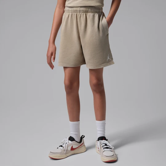 Zdjęcie produktu Spodenki z dzianiny dresowej dla dużych dzieci Jordan Brooklyn Washed - Brązowy