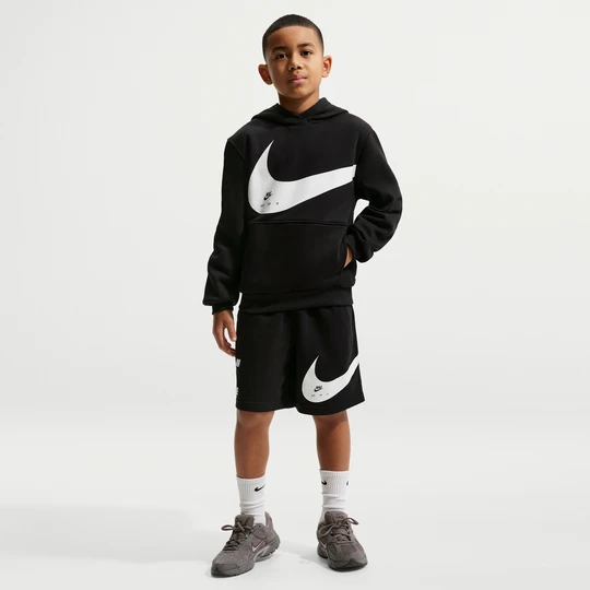 Zdjęcie produktu Spodenki z dzianiny dresowej dla dużych dzieci Nike Club - Czerń