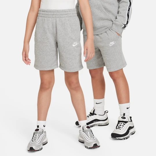 Zdjęcie produktu Spodenki z dzianiny dresowej dla dużych dzieci Nike Club Fleece - Szary