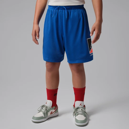 Zdjęcie produktu Spodenki z siateczki dla dużych dzieci Jordan Brooklyn Baseline - Niebieski