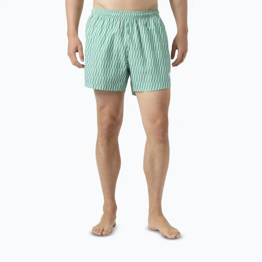 Zdjęcie produktu Spodenki żeglarskie męskie Helly Hansen Newport Trunk 4.5" dark mint offset stripe ao Zielony