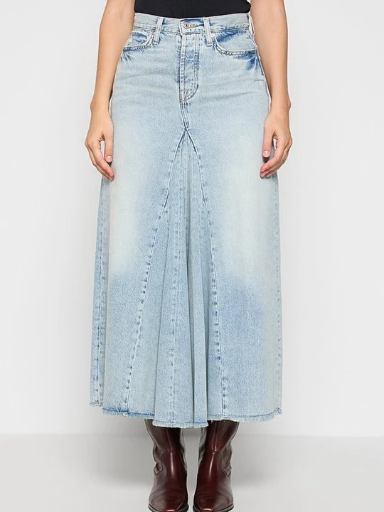 Zdjęcie produktu Spódnica jeansowa 7 For All Mankind jasnoniebieski