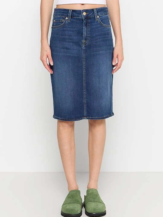 Zdjęcie produktu Spódnica jeansowa 7 For All Mankind granatowy