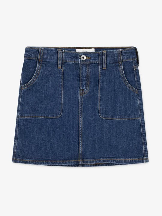 Zdjęcie produktu Spódnica jeansowa Abercrombie & Fitch granatowy melanż