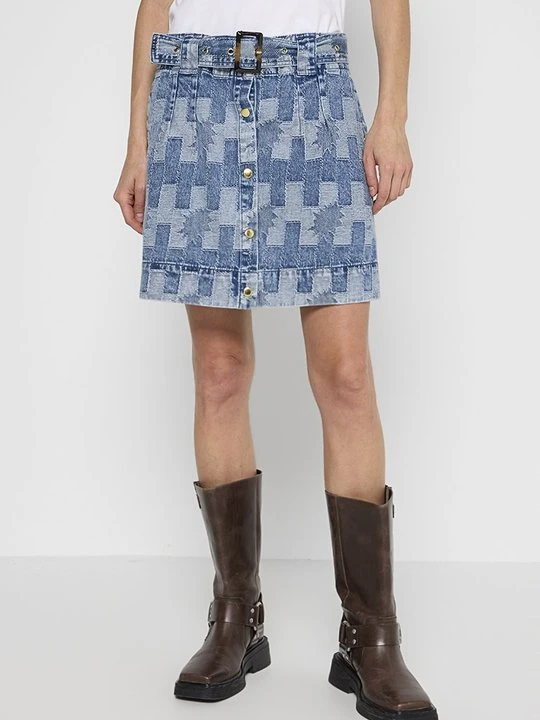 Zdjęcie produktu Spódnica jeansowa Barbour niebieski