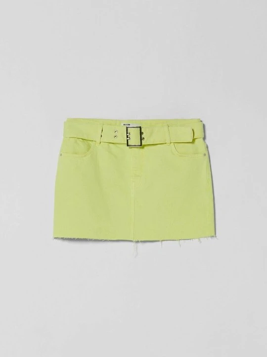Zdjęcie produktu Spódnica jeansowa Bershka zielony