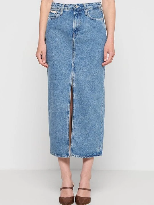 Zdjęcie produktu Spódnica jeansowa Calvin Klein Jeans niebieski