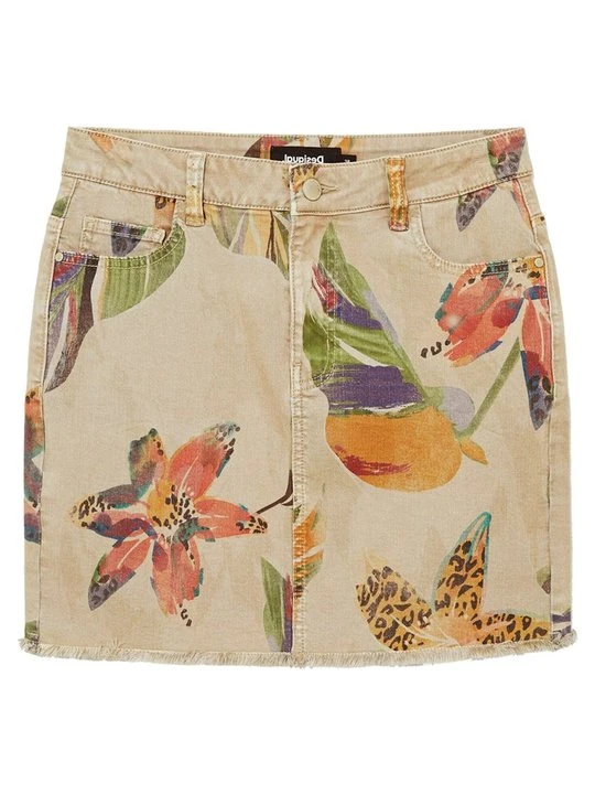Zdjęcie produktu Spódnica jeansowa Desigual beżowy