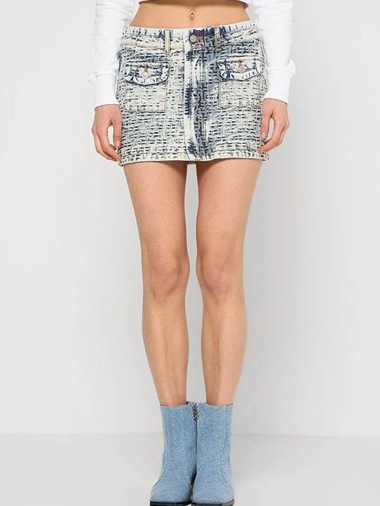 Zdjęcie produktu Spódnica jeansowa Diesel niebieski denim