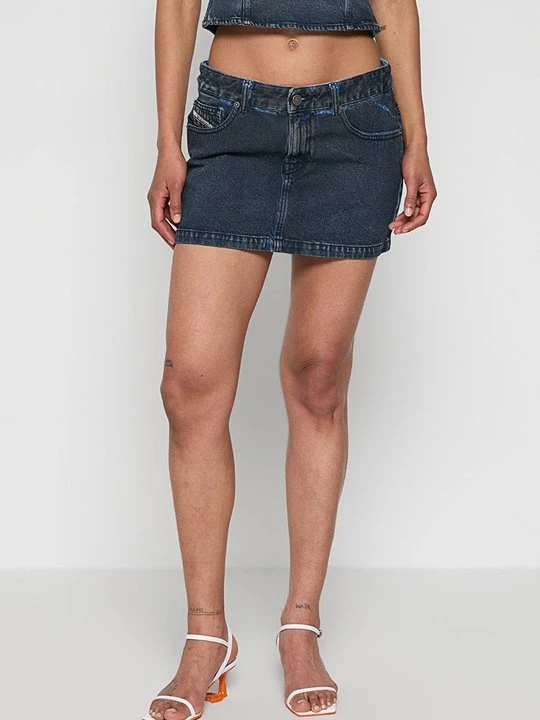 Zdjęcie produktu Spódnica jeansowa Diesel granatowy