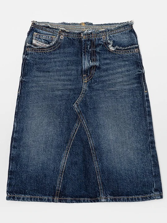 Zdjęcie produktu Spódnica jeansowa Diesel granatowy