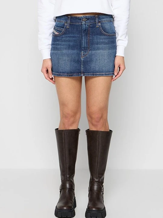 Zdjęcie produktu Spódnica jeansowa Diesel niebieski denim