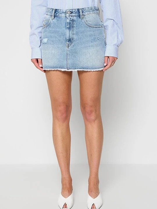Zdjęcie produktu Spódnica jeansowa Diesel jasnoniebieski
