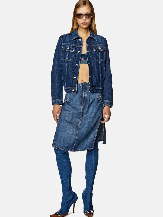 Zdjęcie produktu Spódnica jeansowa Diesel granatowy