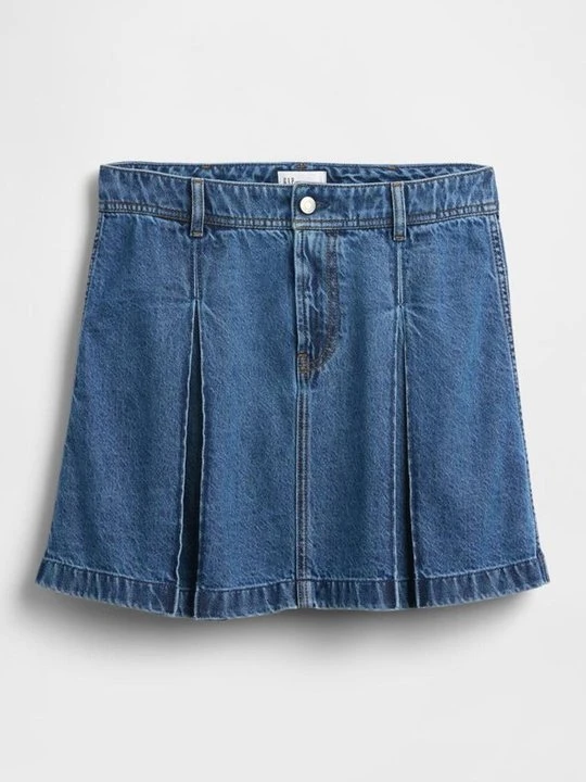 Zdjęcie produktu Spódnica jeansowa GAP niebieski denim