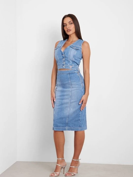 Zdjęcie produktu Spódnica jeansowa Guess niebieski