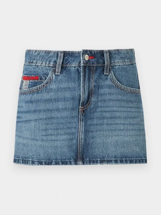 Zdjęcie produktu Spódnica jeansowa Hollister Co. granatowy