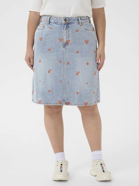 Zdjęcie produktu Spódnica jeansowa Kaffe niebieski denim