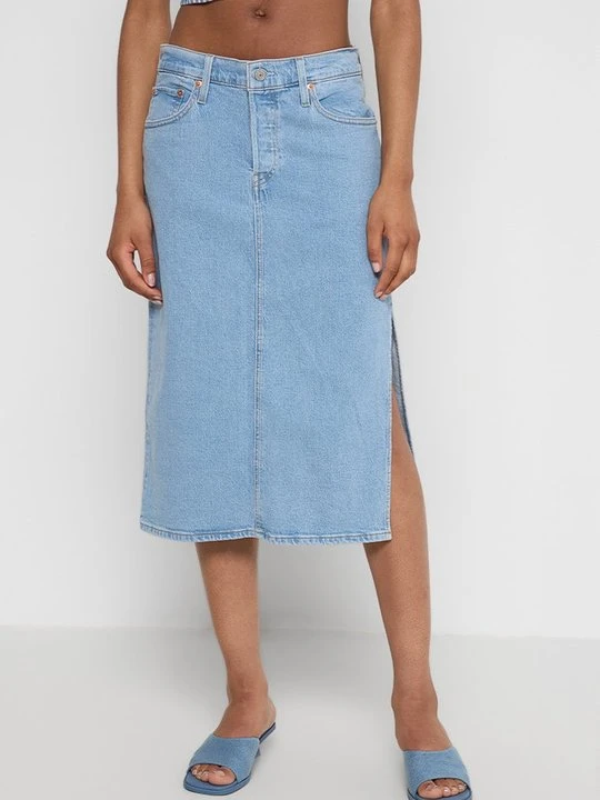 Zdjęcie produktu Spódnica jeansowa Levi's jasnoniebieski