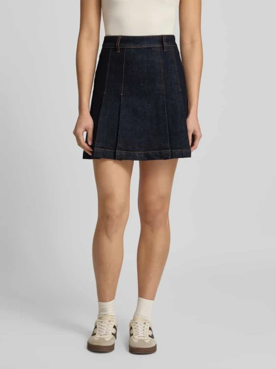 Zdjęcie produktu Jeansowa spódnica mini z Mieszanka bawełny Model 'GERELISE' Hugo Ciemnoniebieski