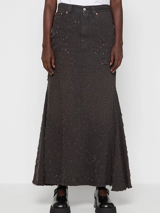Zdjęcie produktu Spódnica jeansowa MM6 Maison Margiela ciemnoszary