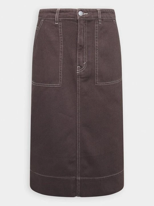 Zdjęcie produktu Spódnica jeansowa Monki brązowy