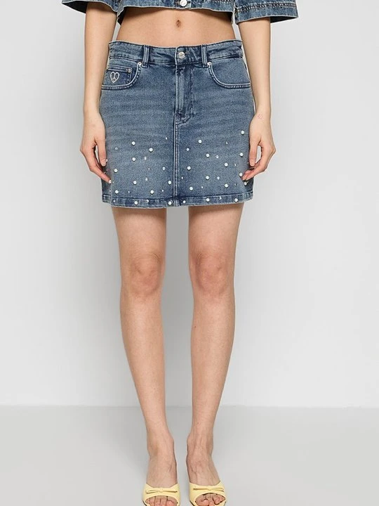 Zdjęcie produktu Spódnica jeansowa MOSCHINO niebieski
