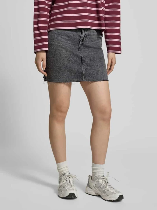 Zdjęcie produktu Spódnica jeansowa o kroju regular fit z mieszanki bawełny model 'TESSA' Vero Moda Jasnoszary