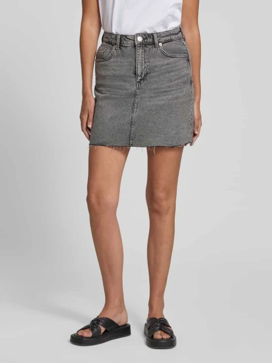 Zdjęcie produktu Spódnica jeansowa o kroju regular fit z mieszanki bawełny model 'TESSA' Vero Moda Średnioszary