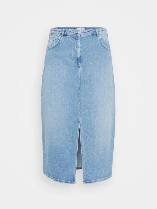 Zdjęcie produktu Spódnica jeansowa ONLY Carmakoma jasnoniebieski denim