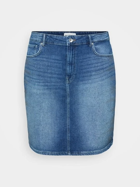 Zdjęcie produktu Spódnica jeansowa ONLY Carmakoma jasnoniebieski denim