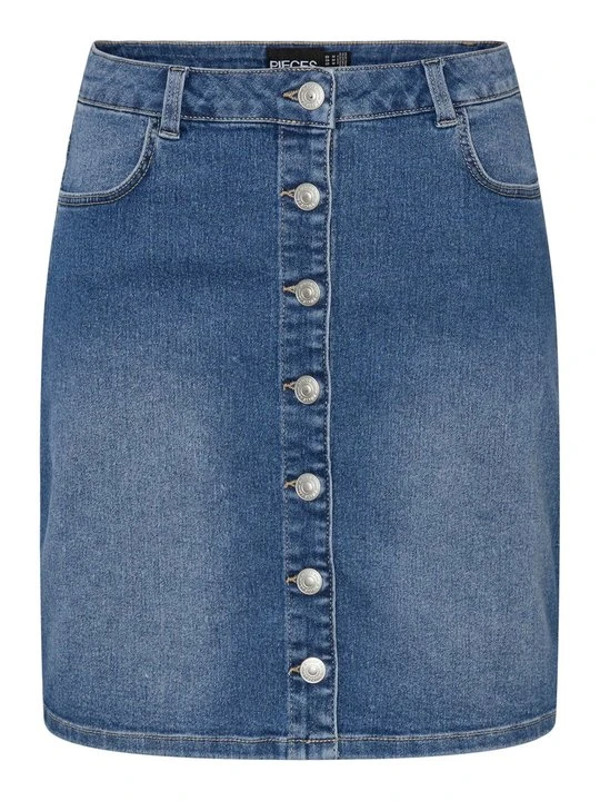 Zdjęcie produktu Spódnica jeansowa Pieces niebieski denim