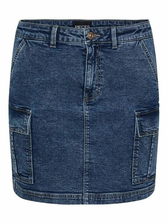 Zdjęcie produktu Spódnica jeansowa Pieces niebieski denim