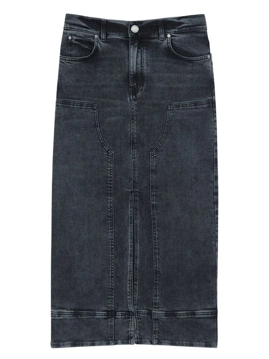 Zdjęcie produktu Spódnica jeansowa Pinko przecierany denim