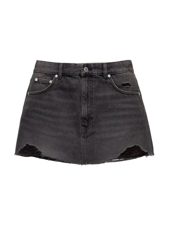 Zdjęcie produktu Spódnica jeansowa PULL&BEAR czarny