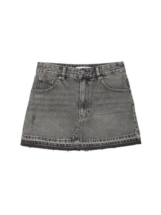 Zdjęcie produktu Spódnica jeansowa PULL&BEAR szary