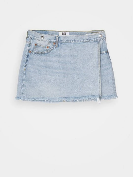 Zdjęcie produktu Spódnica jeansowa RE/DONE niebieski denim