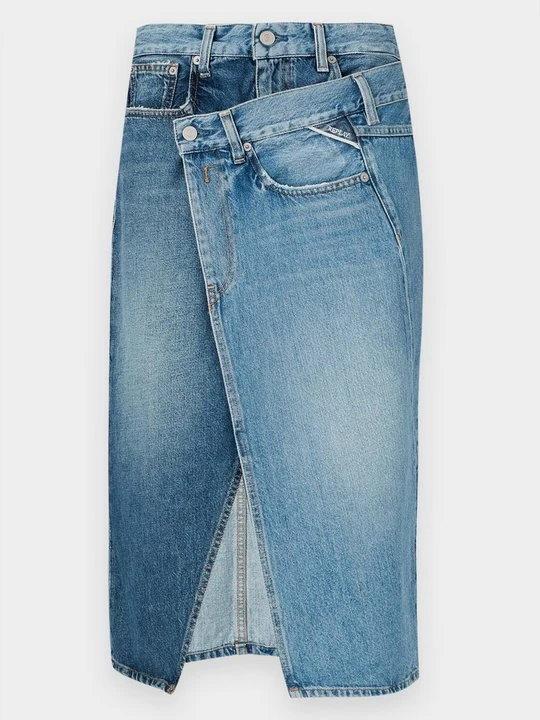 Zdjęcie produktu Spódnica jeansowa Replay niebieski denim