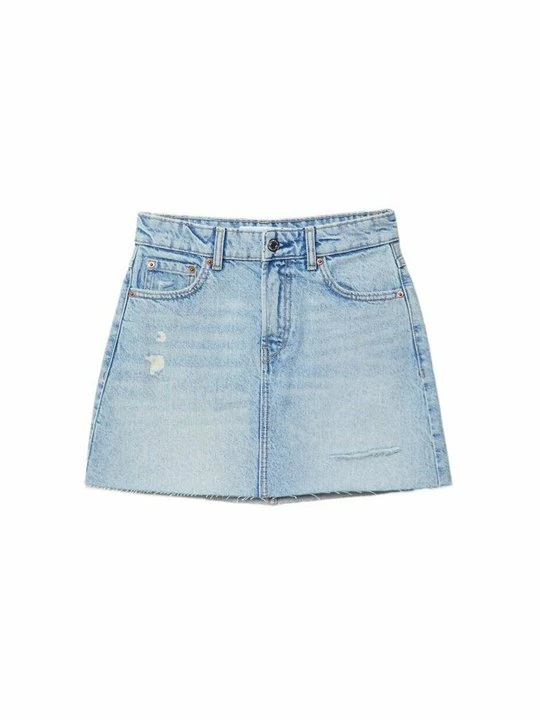 Zdjęcie produktu Spódnica jeansowa Stradivarius jasnoniebieski denim