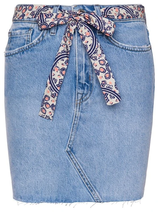 Zdjęcie produktu Spódnica jeansowa Superdry jasnoniebieski denim
