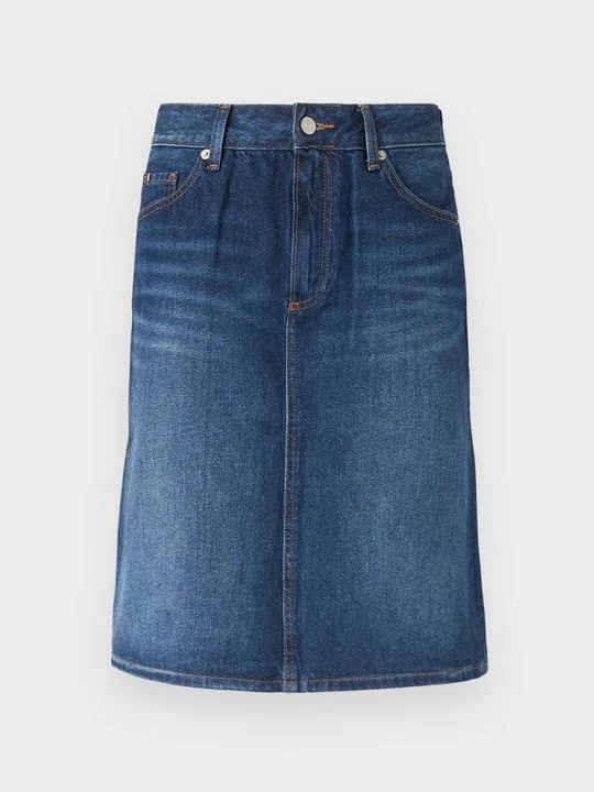 Zdjęcie produktu Spódnica jeansowa Tommy Hilfiger ciemnoniebieski
