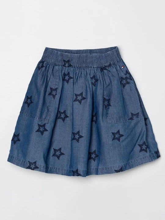 Zdjęcie produktu Spódnica jeansowa Tommy Hilfiger jasnoniebieski denim