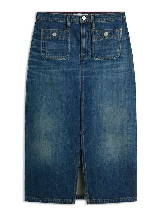 Zdjęcie produktu Spódnica jeansowa Tommy Hilfiger niebieski denim