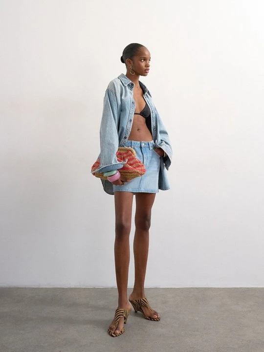 Zdjęcie produktu Spódnica jeansowa Topshop piaskowy