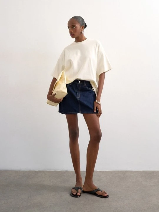 Zdjęcie produktu Spódnica jeansowa Topshop niebieski denim
