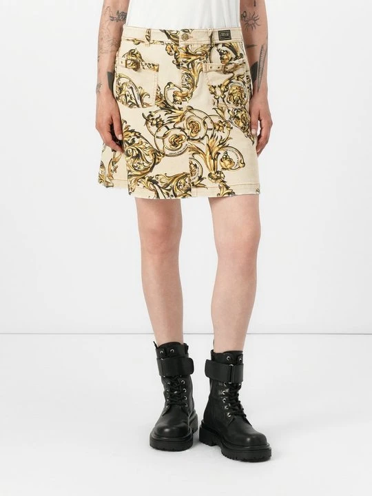 Zdjęcie produktu Spódnica jeansowa Versace Jeans Couture beżowy